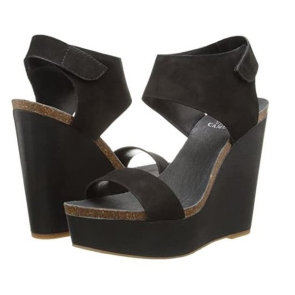Vince Camuto Shoes - Vince Camuto Kaja Wedge Sandal Black